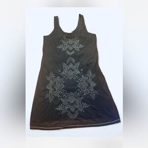 Abercrombie and Fitch Women’s beaded black tank dress S lined #whimsygoth #fairy